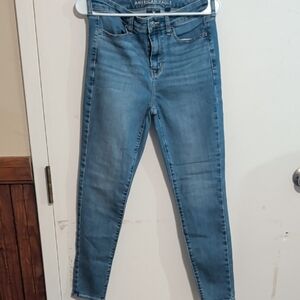 American Eagle Outfitters Women's Light Blue Skinny Jeans